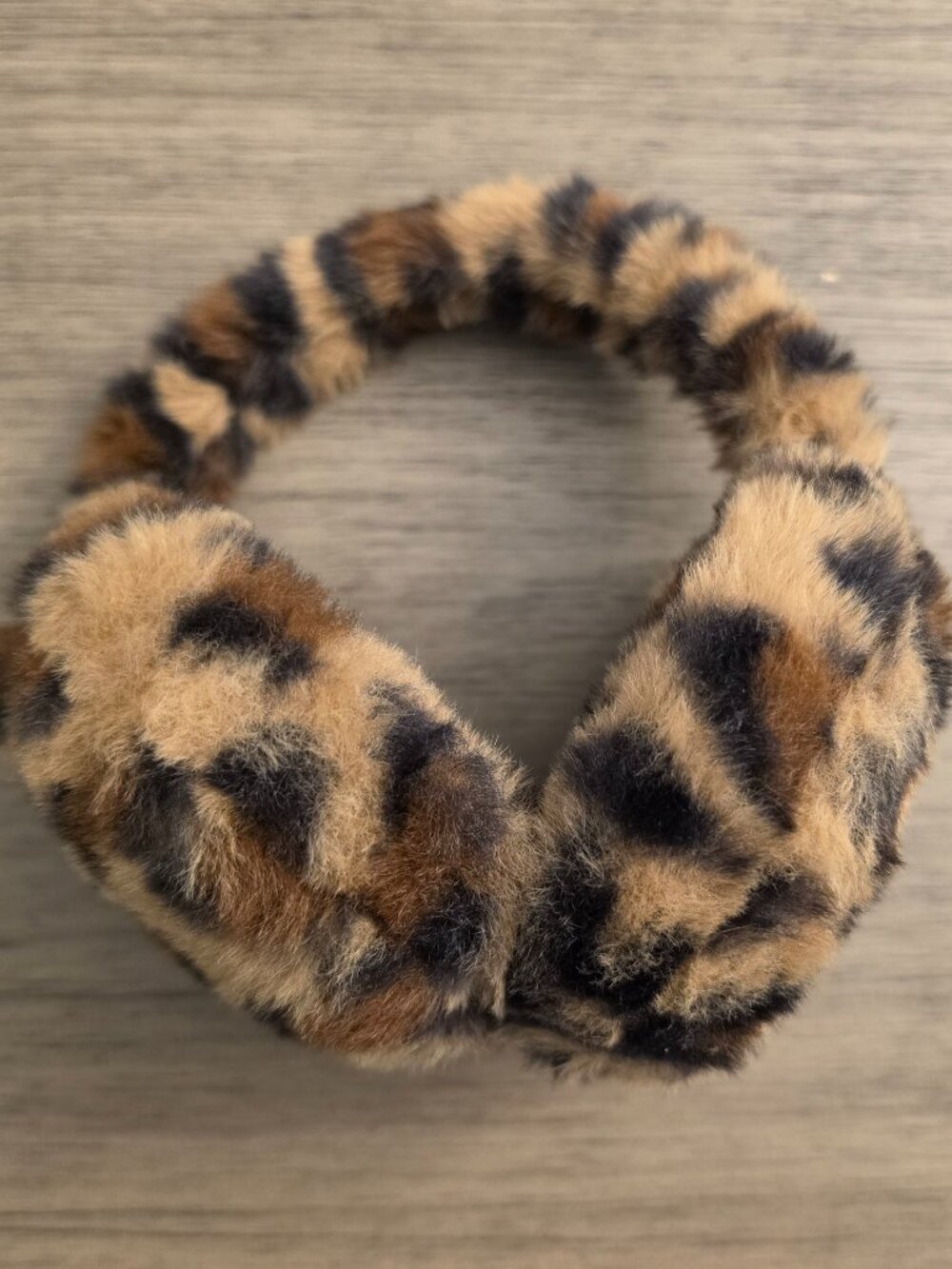 Leopard Ear Muffs- Winter Fuzzy Warm Furry